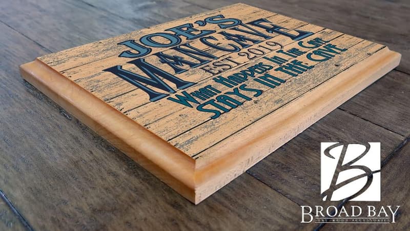 Custom Personalized Man Cave Sign - Wooden Wall Art Décor for Men
