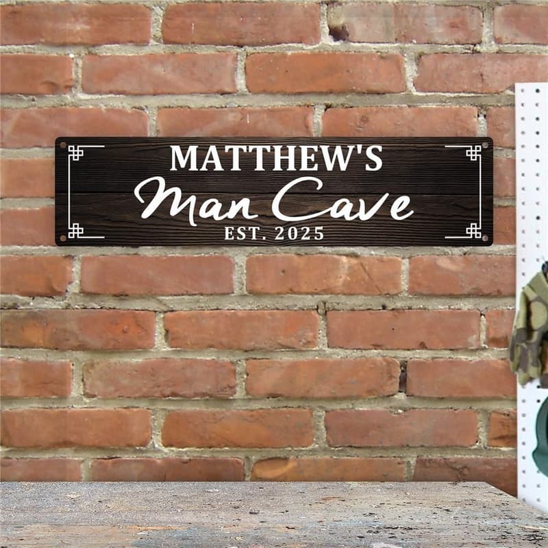 Personalized Metal Man Cave Sign - 20