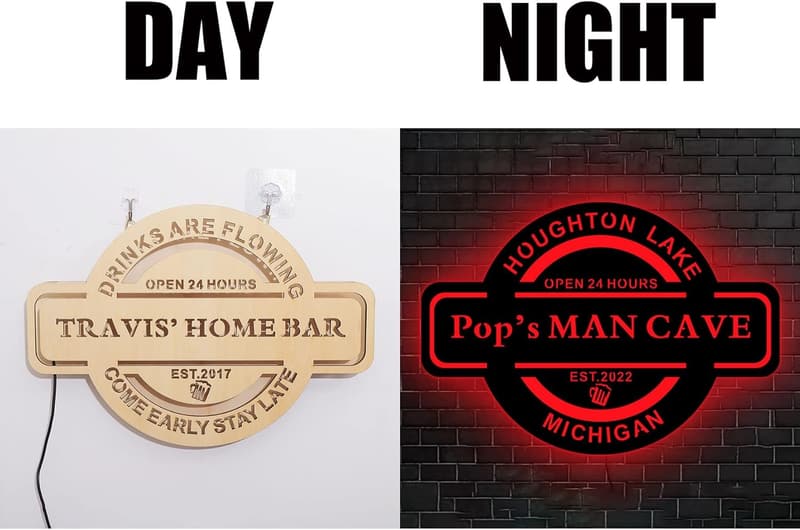 Personalized Neon Sign for Home Bar Decor
