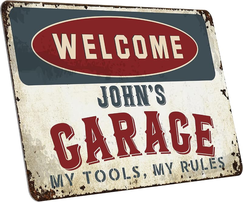 Personalized Vintage Dad Sign - Custom Metal Gift for Dad