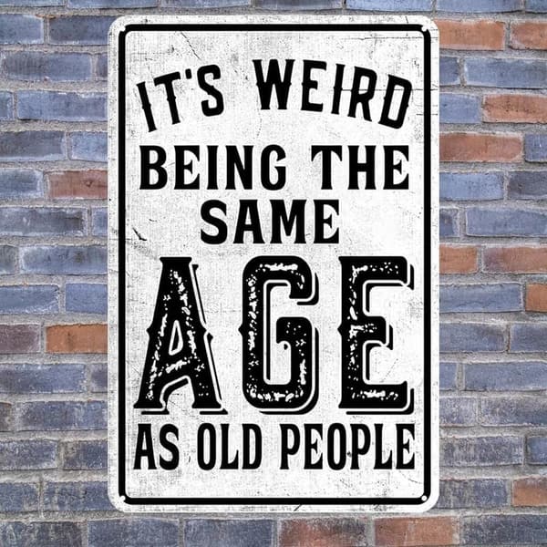 Vintage Sarcastic Metal Tin Sign for Man Cave Decor