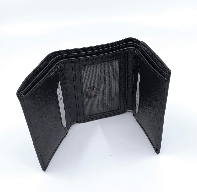 US Marine Corps Trifold Wallet with RFID Protection (Black)