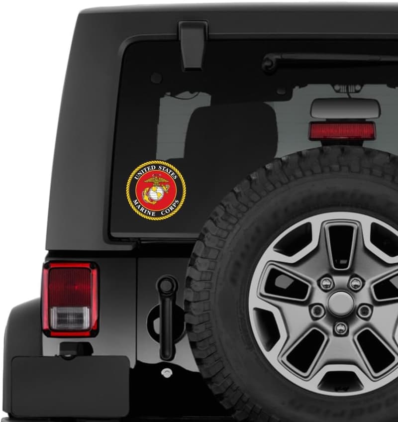 USMC Car License Plate Frame - Weatherproof ABS Plastic