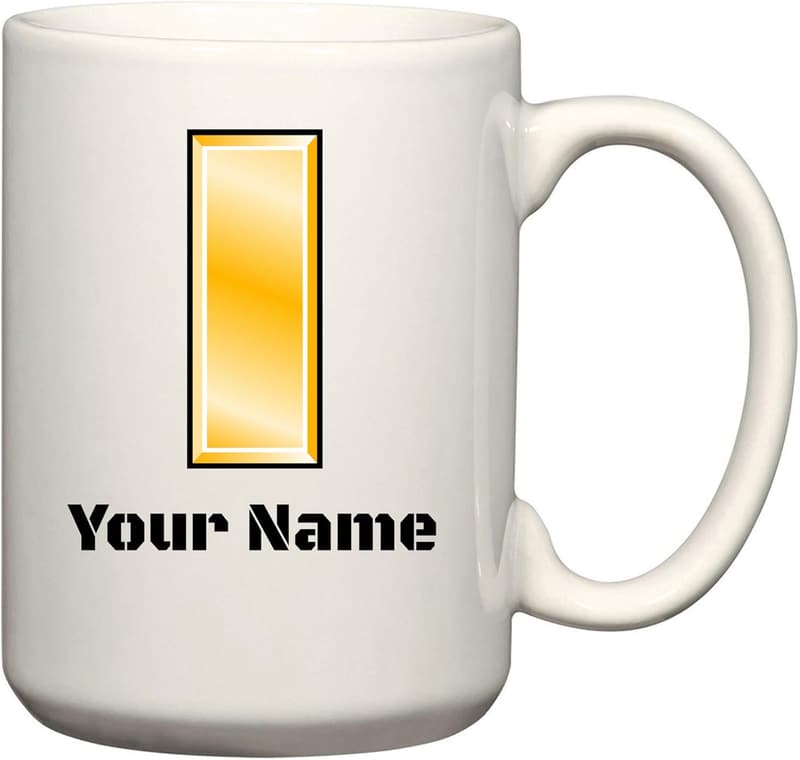 Customizable U.S. Marine Corps Rank Insignia Mug & Jars