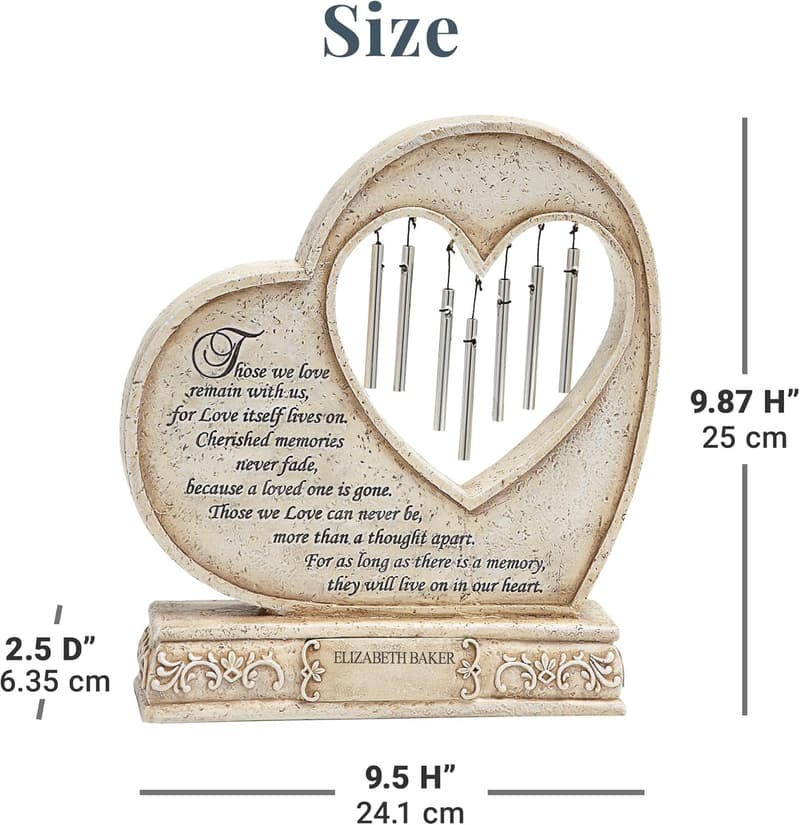 Personalized Tabletop Memorial Chime for Sympathy