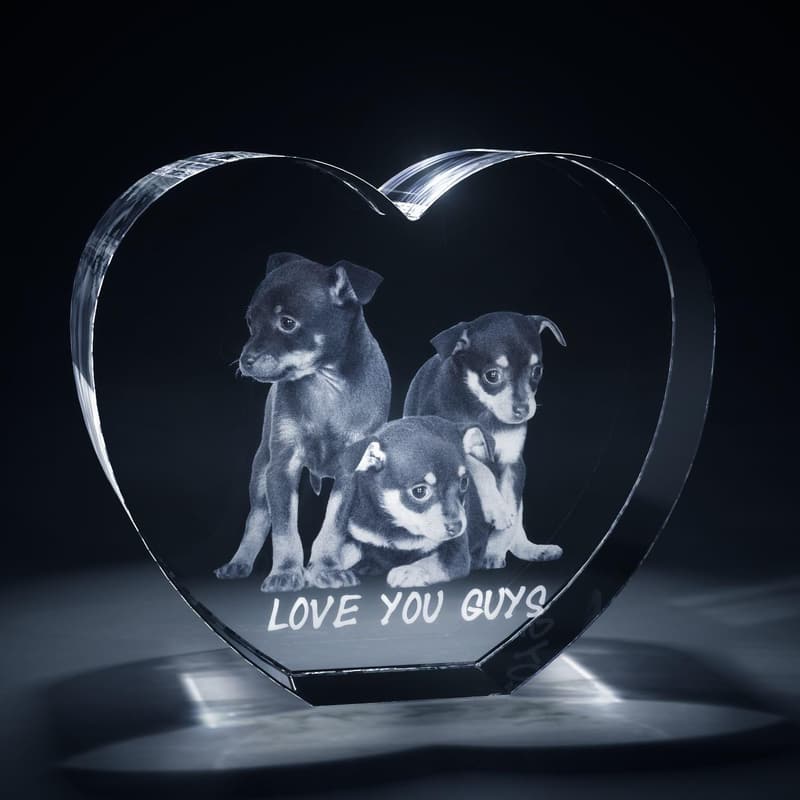 Custom 3D Holographic Photo Crystal Engraving