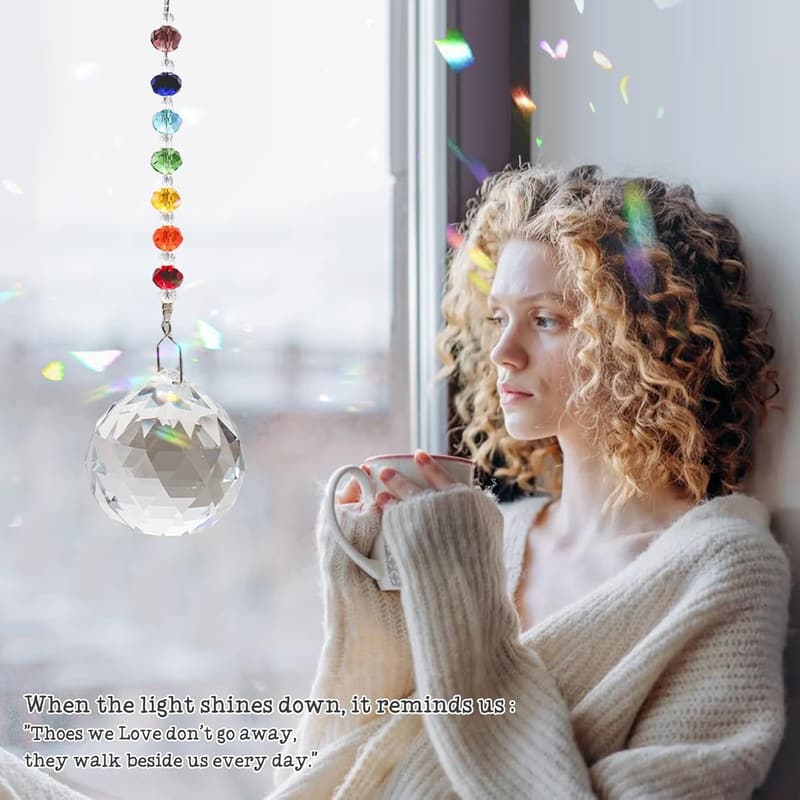 Sympathy Gifts: Crystal Sun Catcher for Grief and Loss
