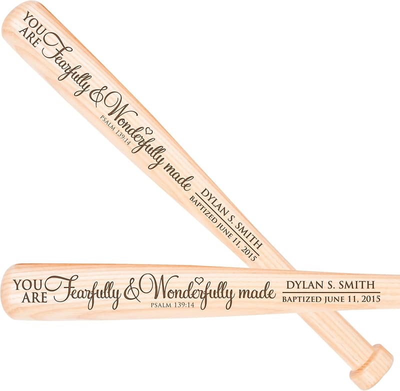 First Communion Personalized Engraved Baseball Bat for Boys
