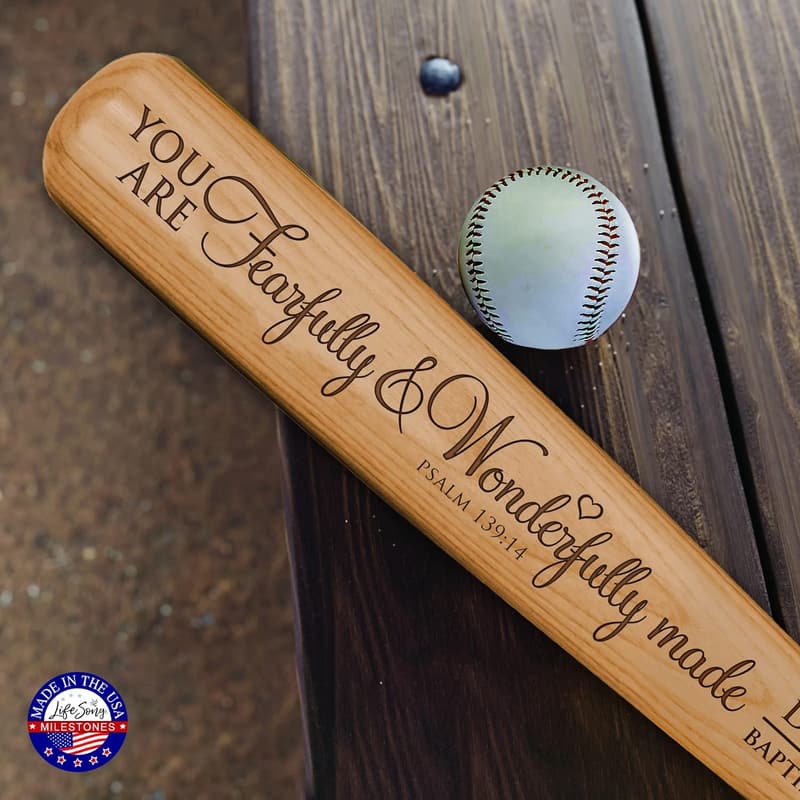 First Communion Personalized Engraved Baseball Bat for Boys