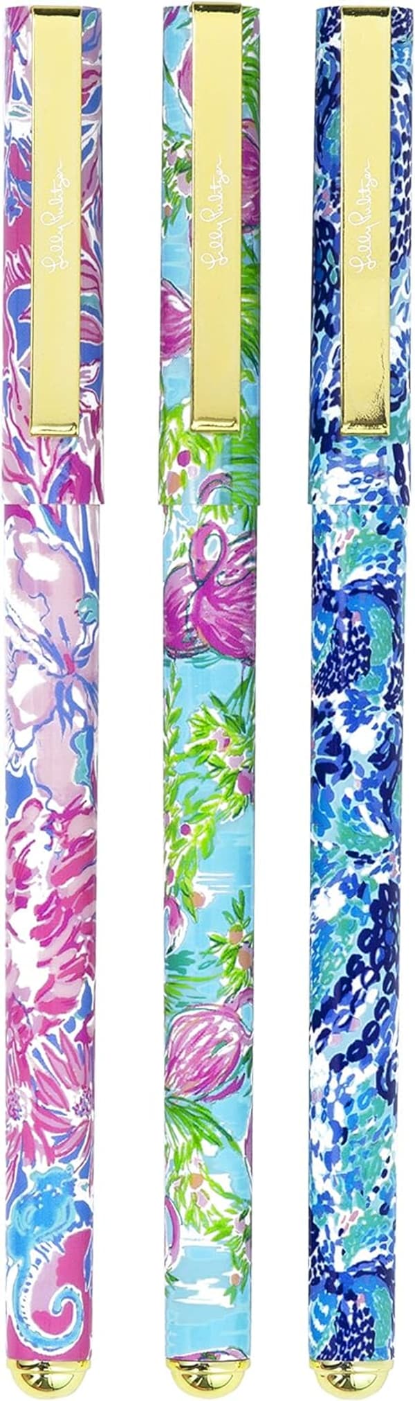 Lilly Pulitzer Women's Assorted Colored Pen Set of 3