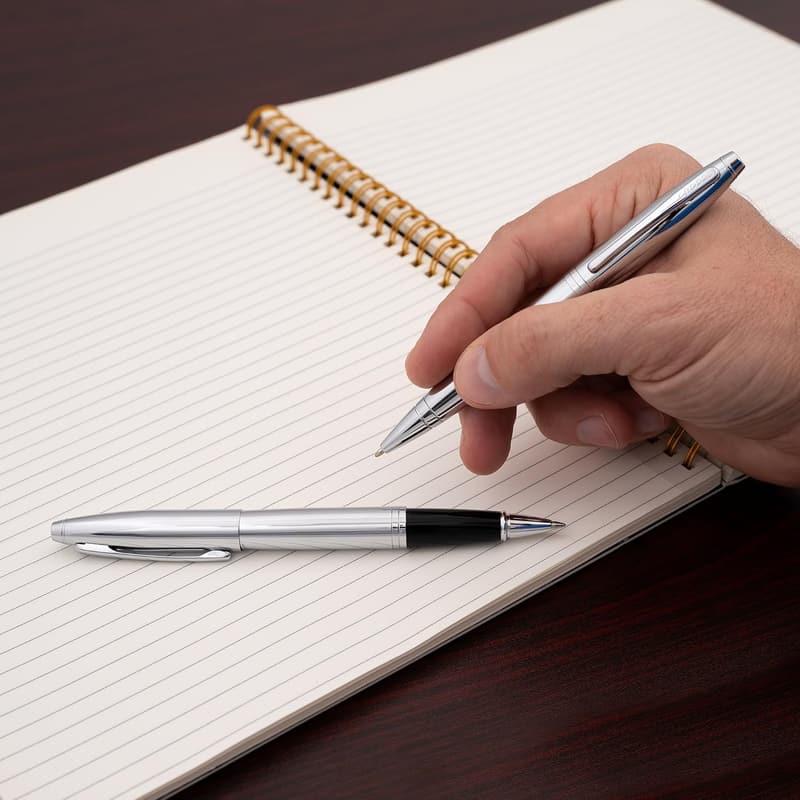 Personalized Chrome Cross Gift Pen Set