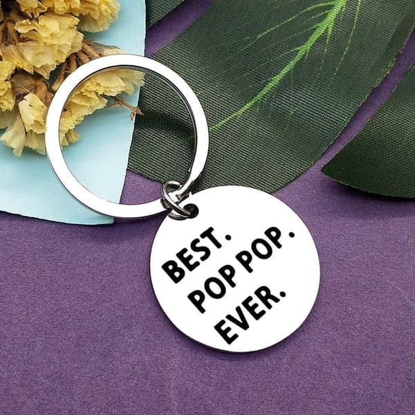 Funny Grandpa Keychain - Ideal Gift for Father's Day or Birthday