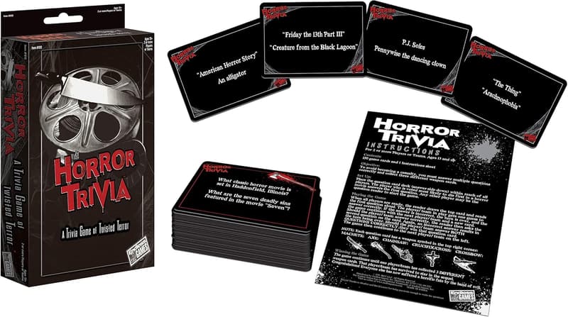 Horror Trivia Card Game - 200+ Scary Pop Culture Questions