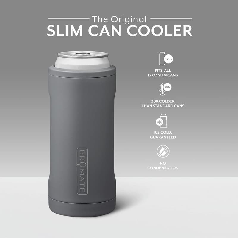 Insulated Stainless Steel Can Cooler for Slim 12oz Cans