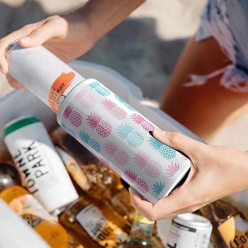 Stainless Steel Slim Can Cooler for Beer & Seltzer