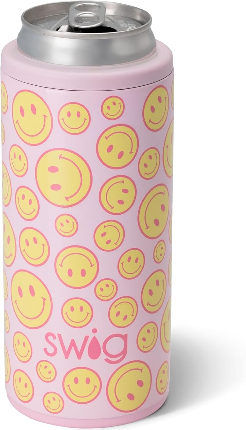 Insulated 12oz Slim Can Cooler for Beach Lovers