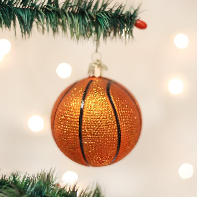 2020 Glass Blown Basketball Ornament for Christmas Tree