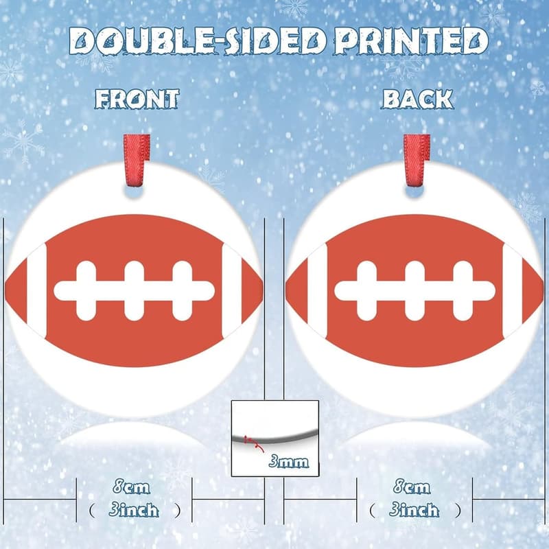 Personalized American Football Ornaments – Holiday Keepsake 2022