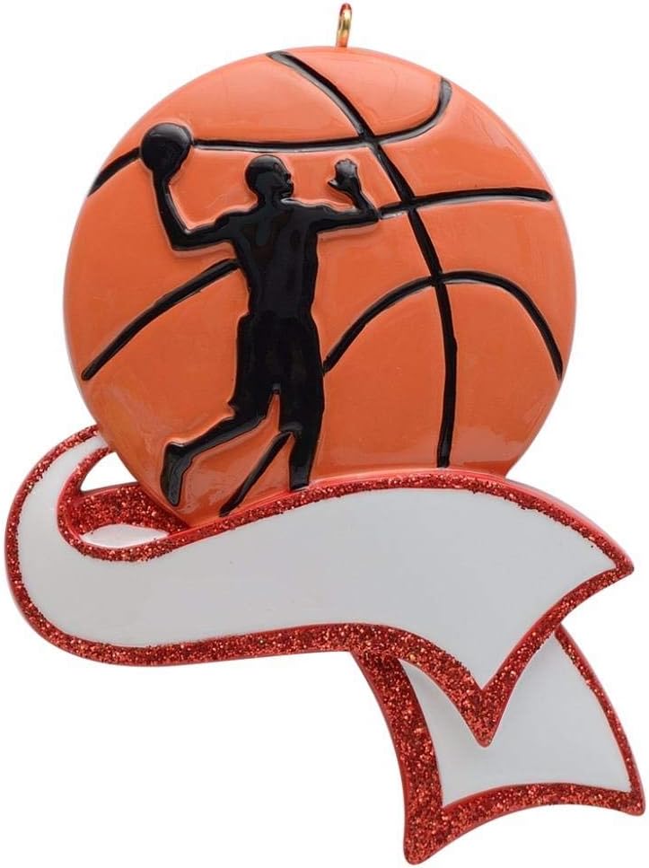Personalized Basketball Player Ornament for Grandson