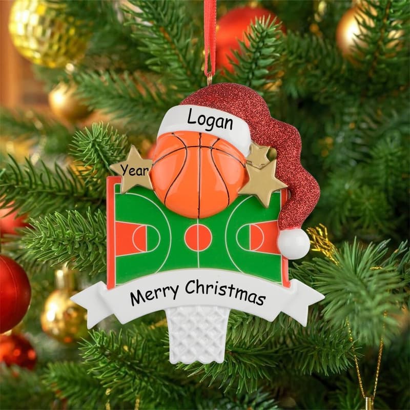 Personalized Basketball Ornament | Custom Christmas Decor