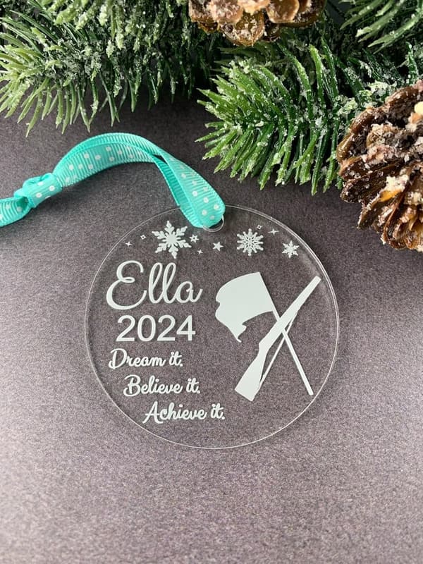 Personalized Color Guard Sports Ornament for Kids