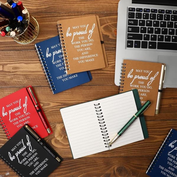Employee Appreciation Journals & Pens - Inspirational Gifts Set