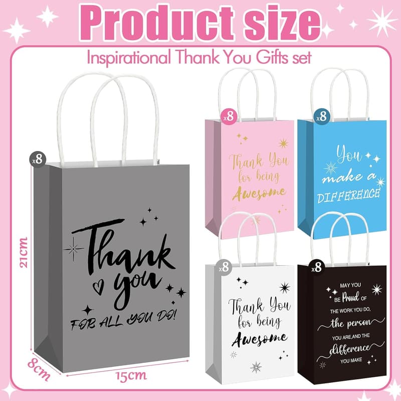 CNA Appreciation Week Thank You Bags - 40 Pack Inspirational