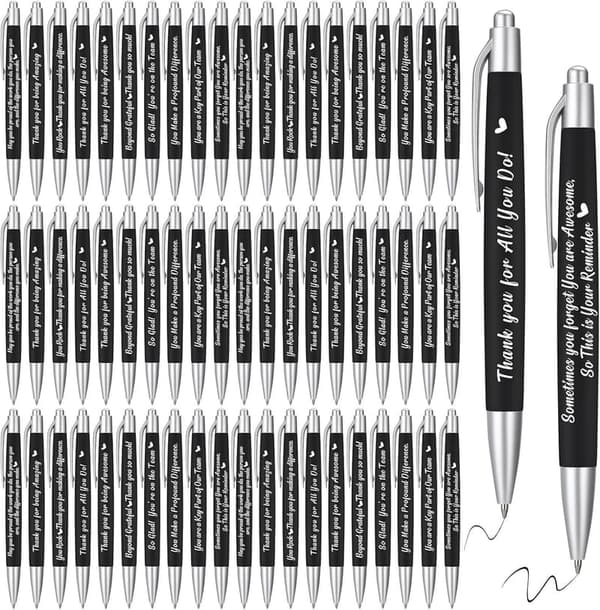 Employee Appreciation Motivational Pens - 100 Pcs Set
