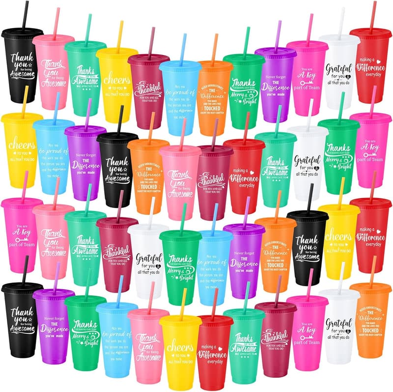 48 Pcs Thank You Tumblers for Nurses and Staff