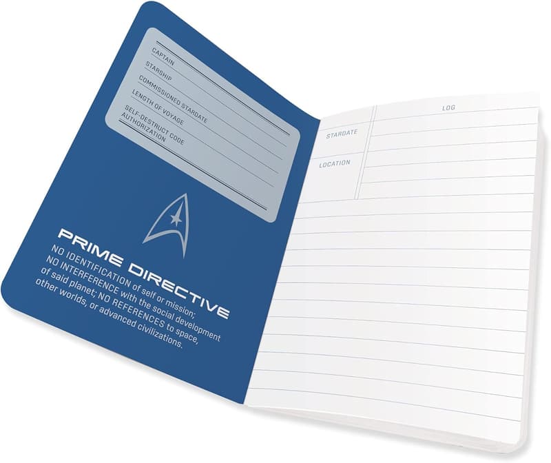 Star Trek Captain's Log Large Notebook by The Unemployed Philosophers Guild