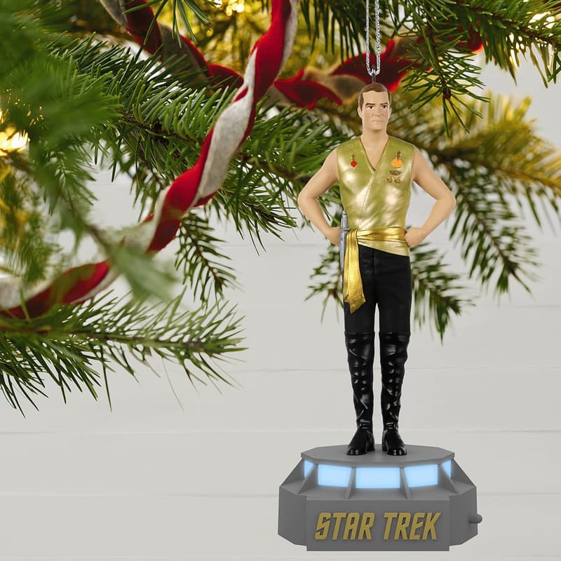 Star Trek Captain Kirk Christmas Ornament with Light & Sound