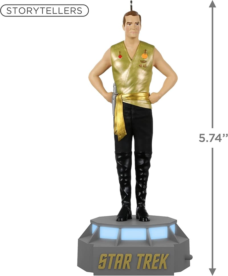 Star Trek Captain Kirk Christmas Ornament with Light & Sound