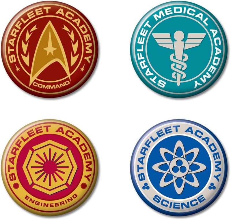 Starfleet Academy 4-Button Set - Officially Licensed Star Trek