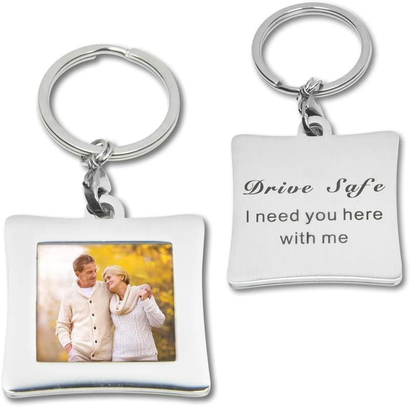 Drive Safe Keychain - I Need You Here with Me Gift for Him