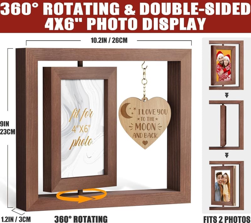 Valentine's Day Couple Picture Frame for 4x6 Photos
