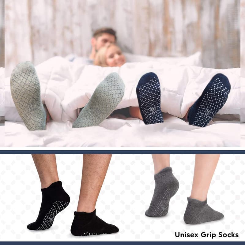Non-Slip Cushion Grip Socks for Yoga & Pilates