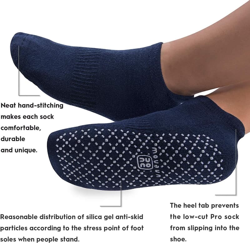 Non-Slip Cushion Grip Socks for Yoga & Pilates