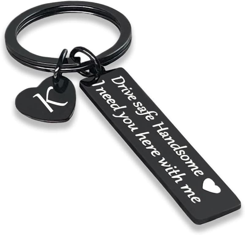 Drive Safe Keychain for Him | Men's Anniversary Gift