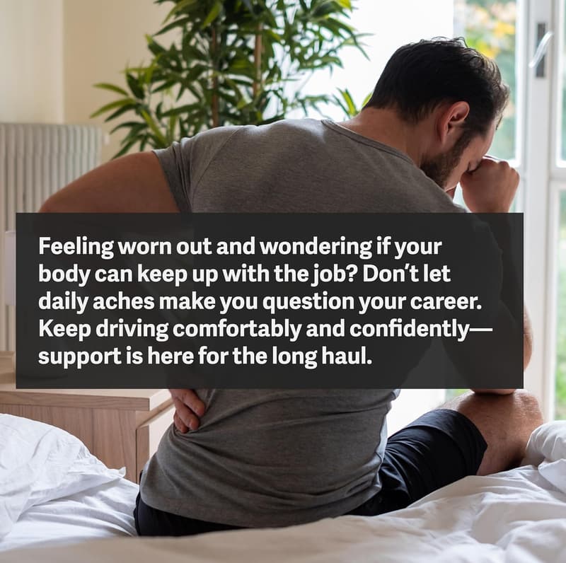 Truck Driver Seat Cushion & Back Support Set for Pain Relief
