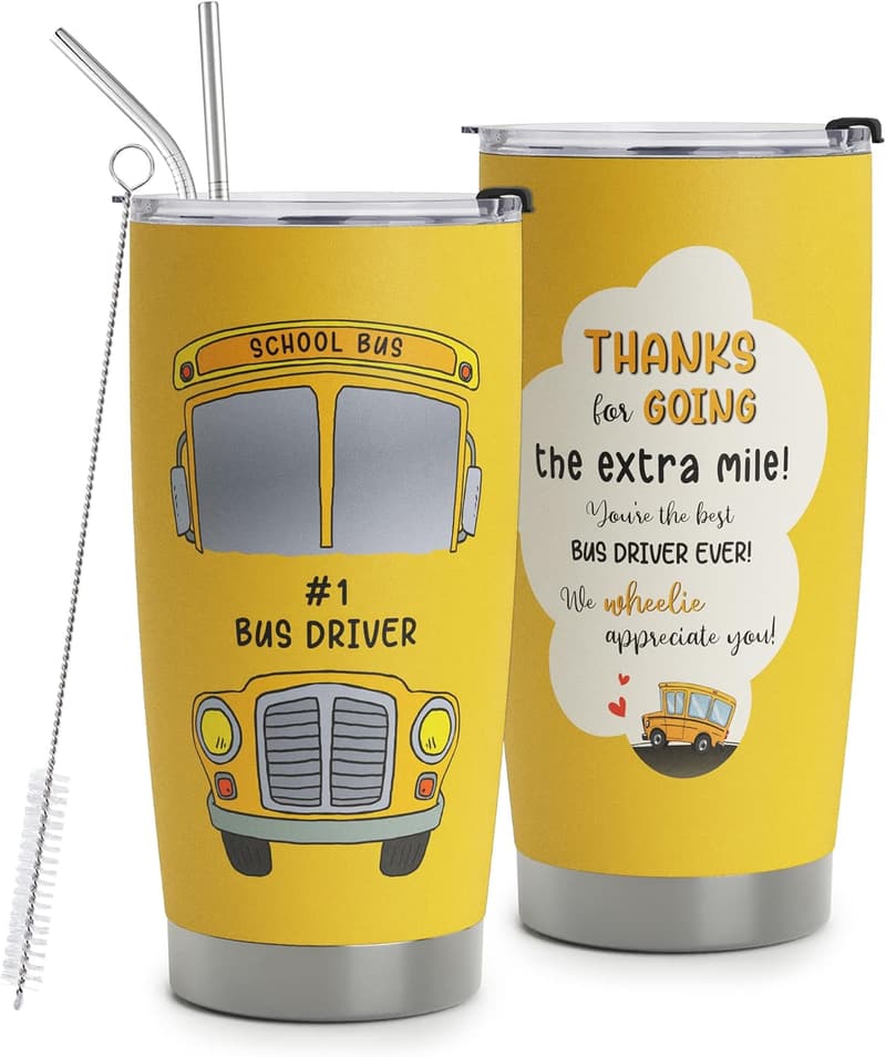 Bus Driver Appreciation 20oz Stainless Steel Tumbler