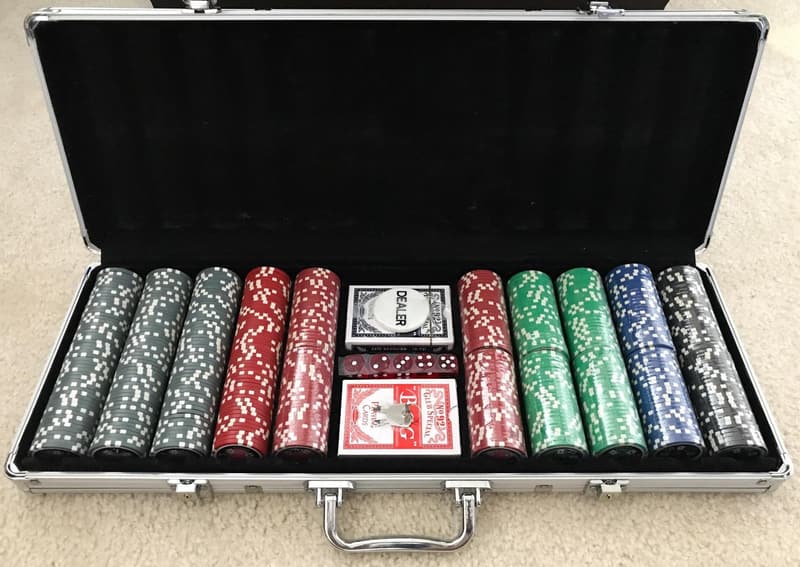 Casino Ace 500pc Poker Chips Set, 11.5g