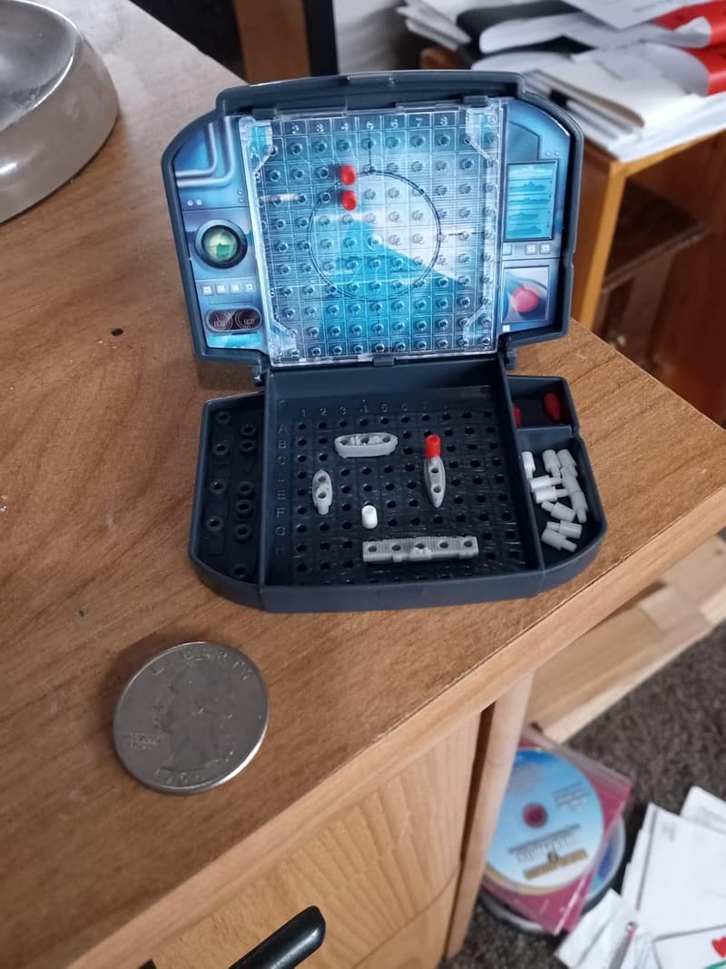 Miniature Battleship Model - Ultra Compact Design
