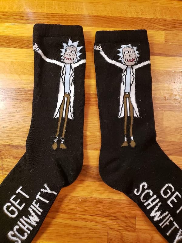 Rick and Morty Mr. Meeseeks Men's Crew Socks - 2 Pair Pack