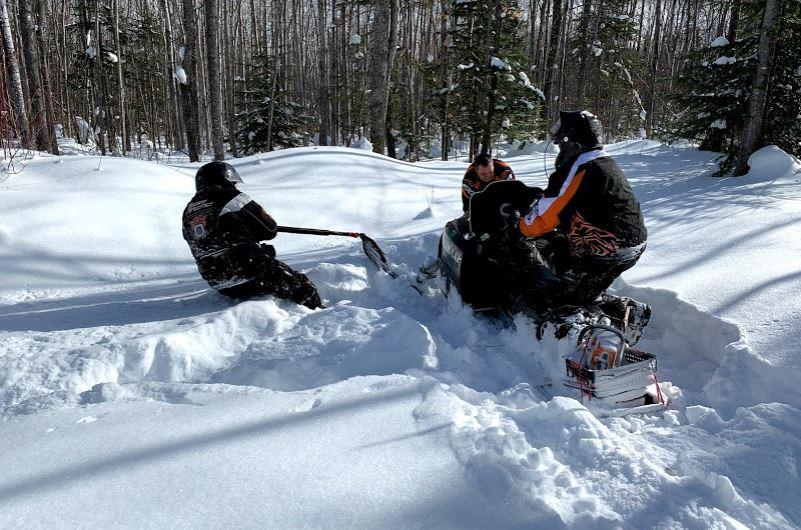 Rattler Black Snowmobile Pull Strap