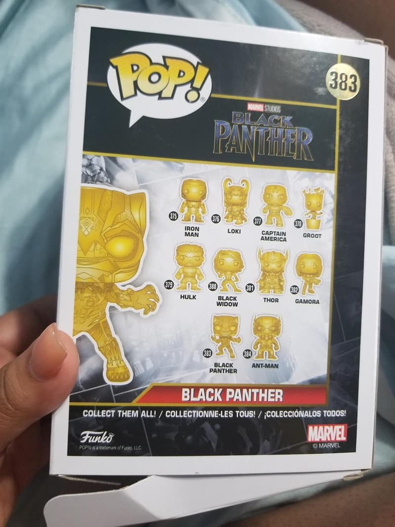 10th Anniversary Black Panther Chrome Funko Pop!