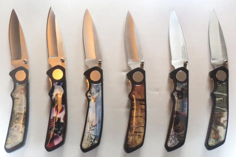 Wildlife Pocket Knife Set - 6 Pieces for Outdoor Enthusiasts