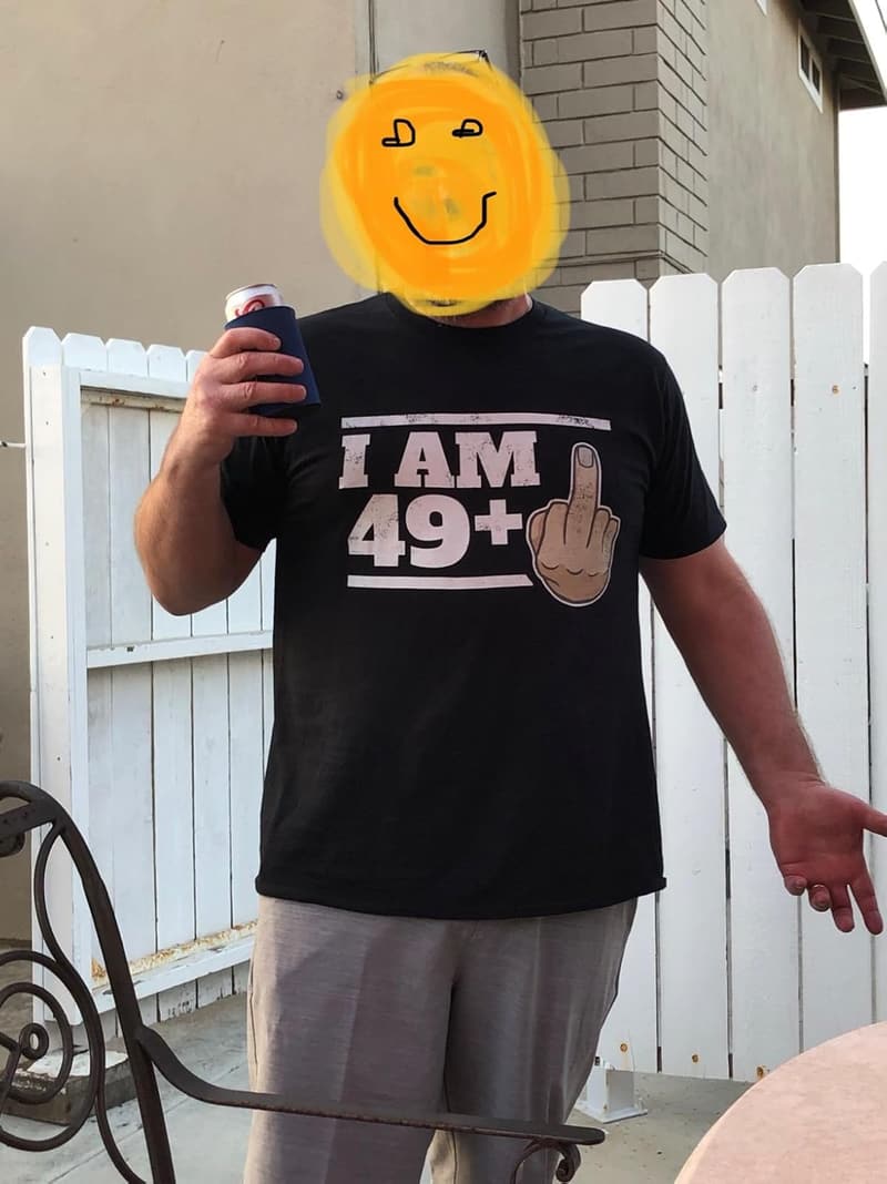 50th Birthday Gag Gift: 49+1 T-Shirt