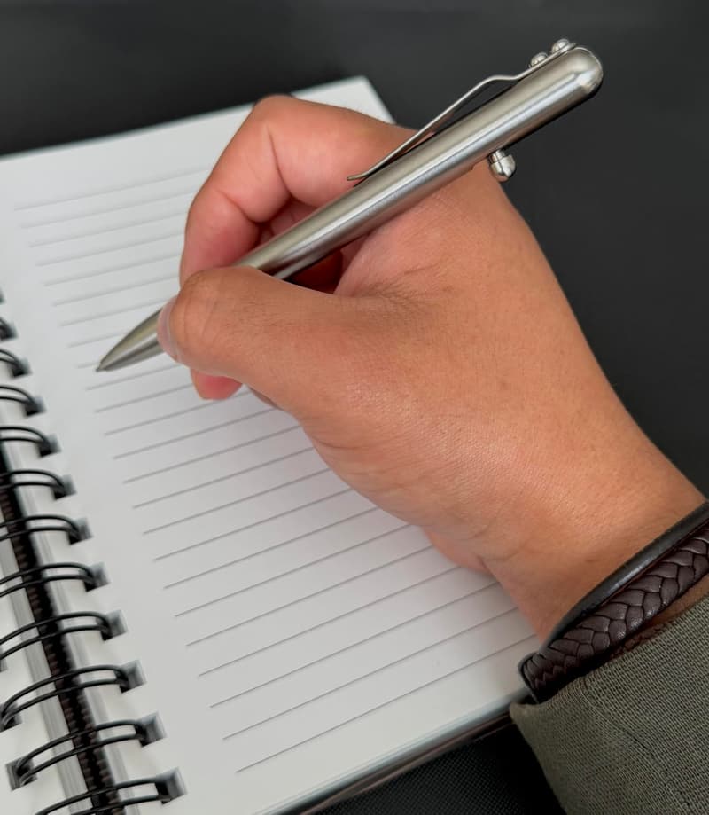 BASTION® Luxury Slim EDC Stainless Steel Ballpoint Pen