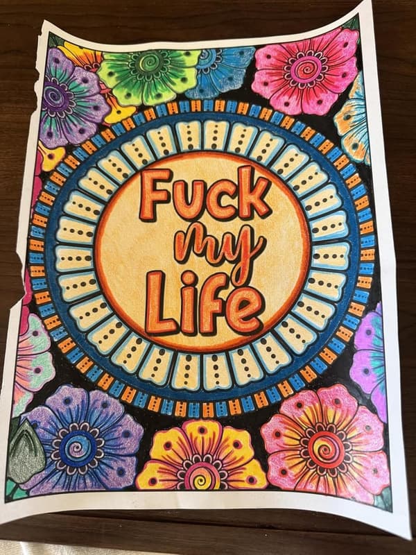 Swear Words Coloring Book for Stress Relief and Relaxation