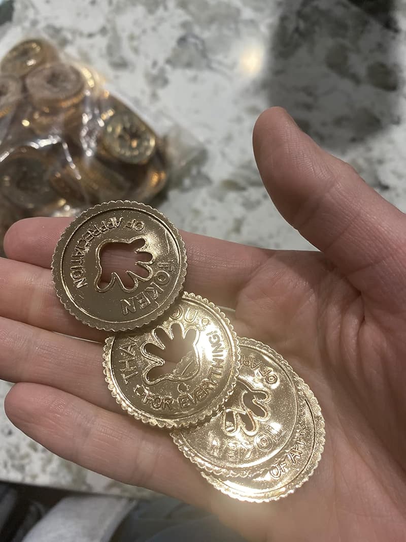 Thank You Coins Set - 144 Appreciate Rewards for Teachers